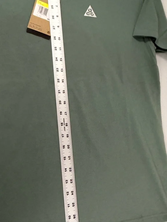 Nike ACG Men's Sage Green Short Sleeve Logo Tee - Picture 5 of 8